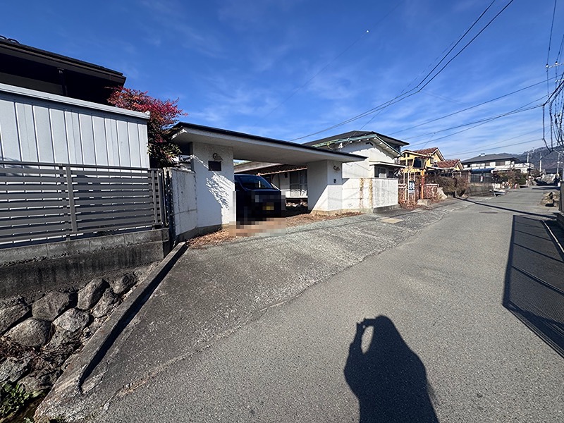 甲州市塩山下塩後　土地 現地写真（前面道路含む現地写真）