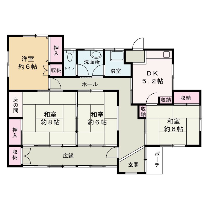 甲斐市岩森　中古 間取図・土地図