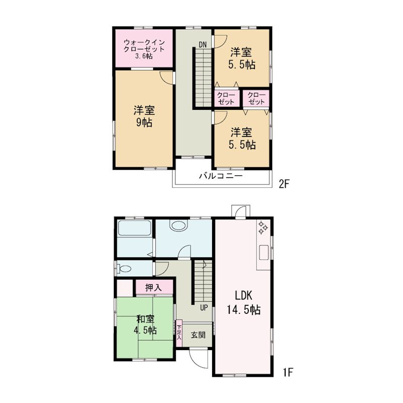 中央市中楯　中古 間取図・土地図