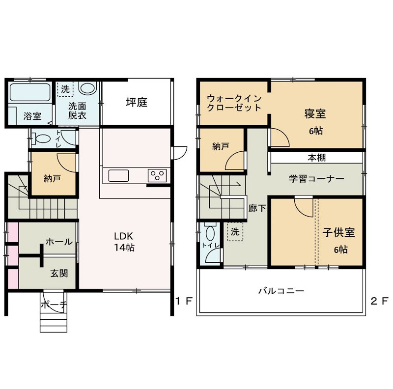 甲府市里吉４丁目　中古 間取図・土地図