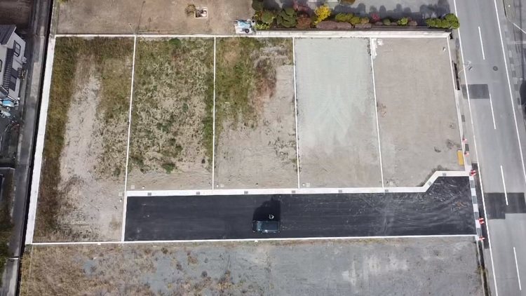 南アルプス市藤田区画③新築住宅「シンプる。」   航空写真