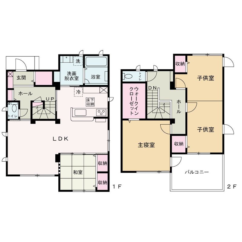山梨県甲府市堀之内町 間取図・土地図