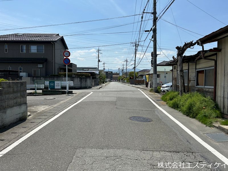 甲府市住吉4丁目　土地 現地写真（前面道路含む現地写真）