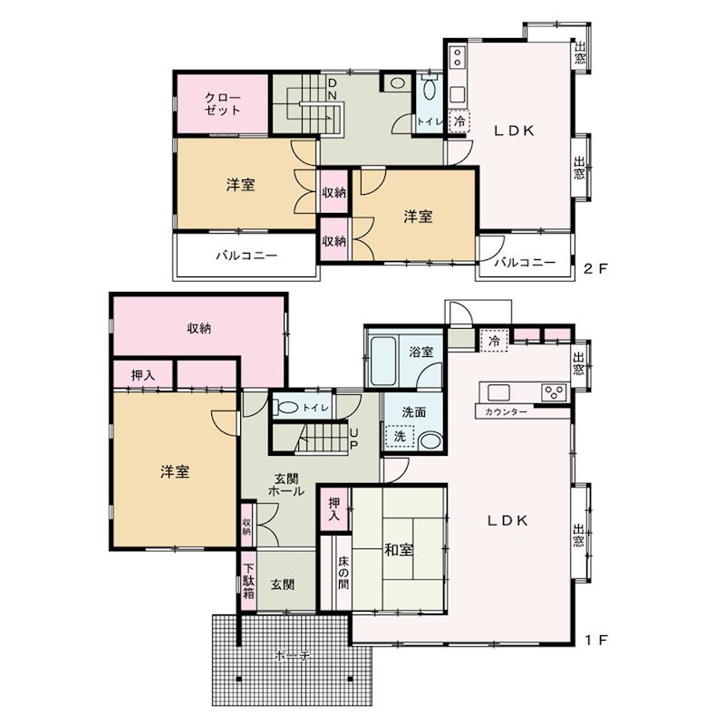 南アルプス市曲輪田　中古 間取図・土地図