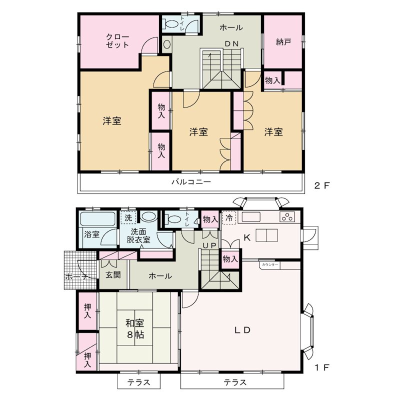 甲府市長松寺町　中古 間取図・土地図
