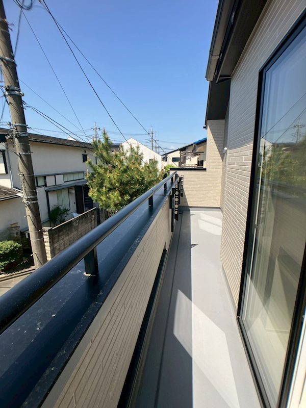 府中市分梅町5丁目　新築戸建 現地写真（バルコニー）