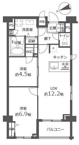 東京都府中市緑町２丁目1-3 間取図・土地図