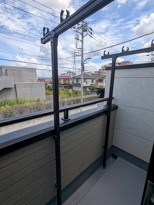府中市幸町第5　全3棟 　2号棟 現地写真（バルコニー）