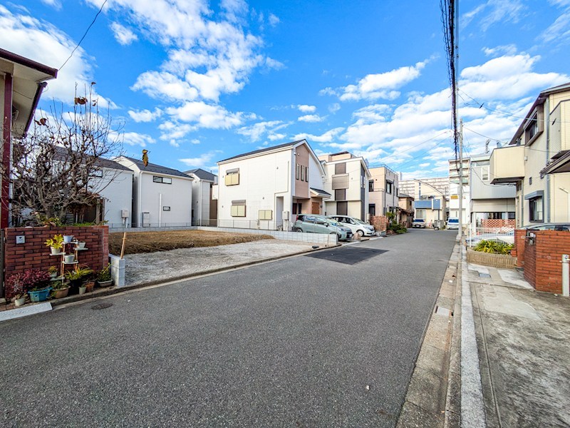 浦安市今川4丁目土地2区画 現地写真（前面道路含む現地写真）