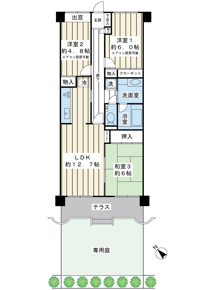 アルファコート浦安 間取図・土地図