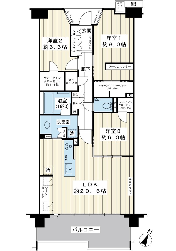 ザ・パークハウス新浦安マリンヴィラ ベイプラザ 間取図・土地図