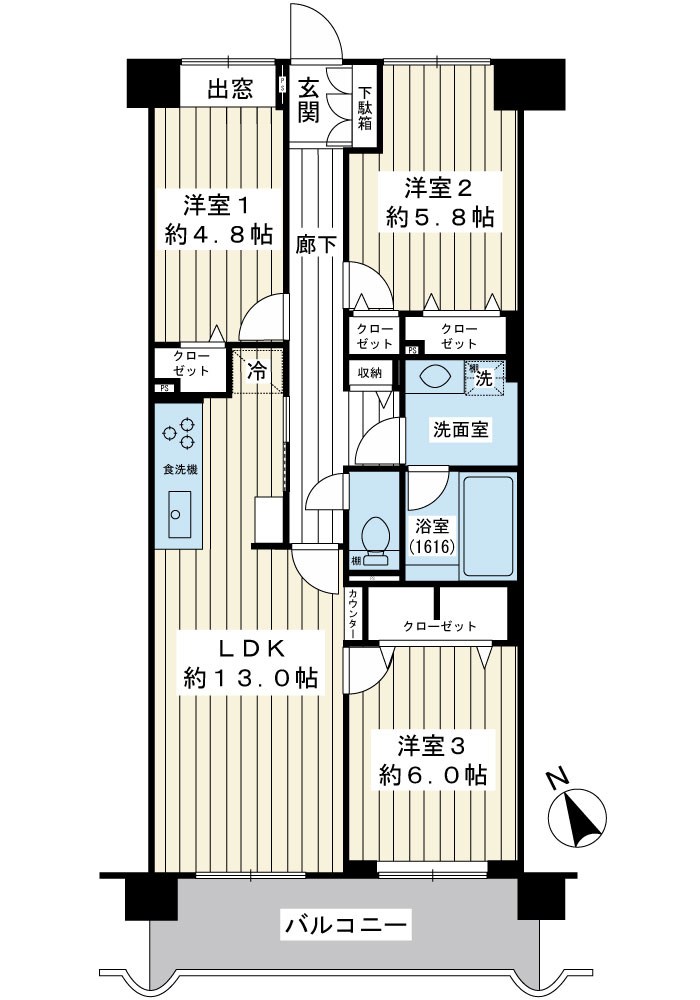 アルファコート浦安 間取図・土地図