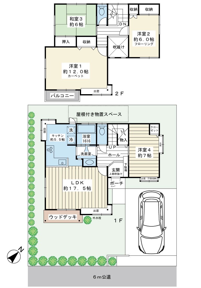浦安市舞浜2丁目戸建 間取図・土地図