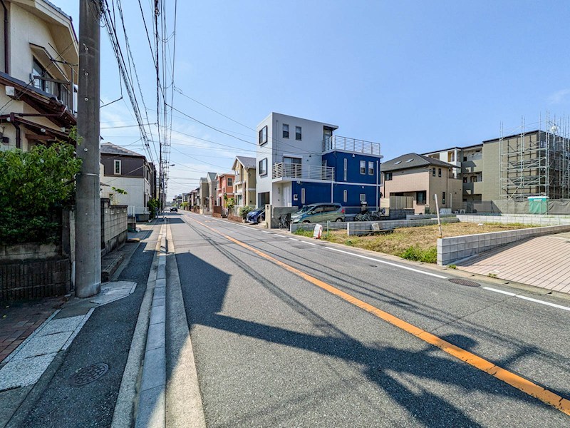 浦安市東野2丁目新築戸建1号棟 現地写真（前面道路含む現地写真）
