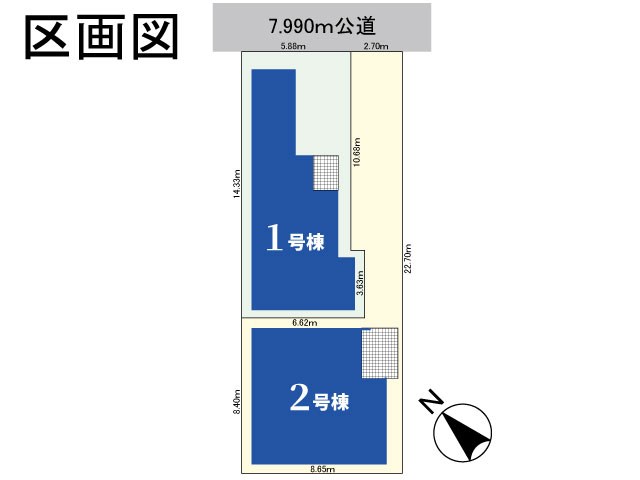 浦安市東野2丁目新築戸建2号棟 区画図