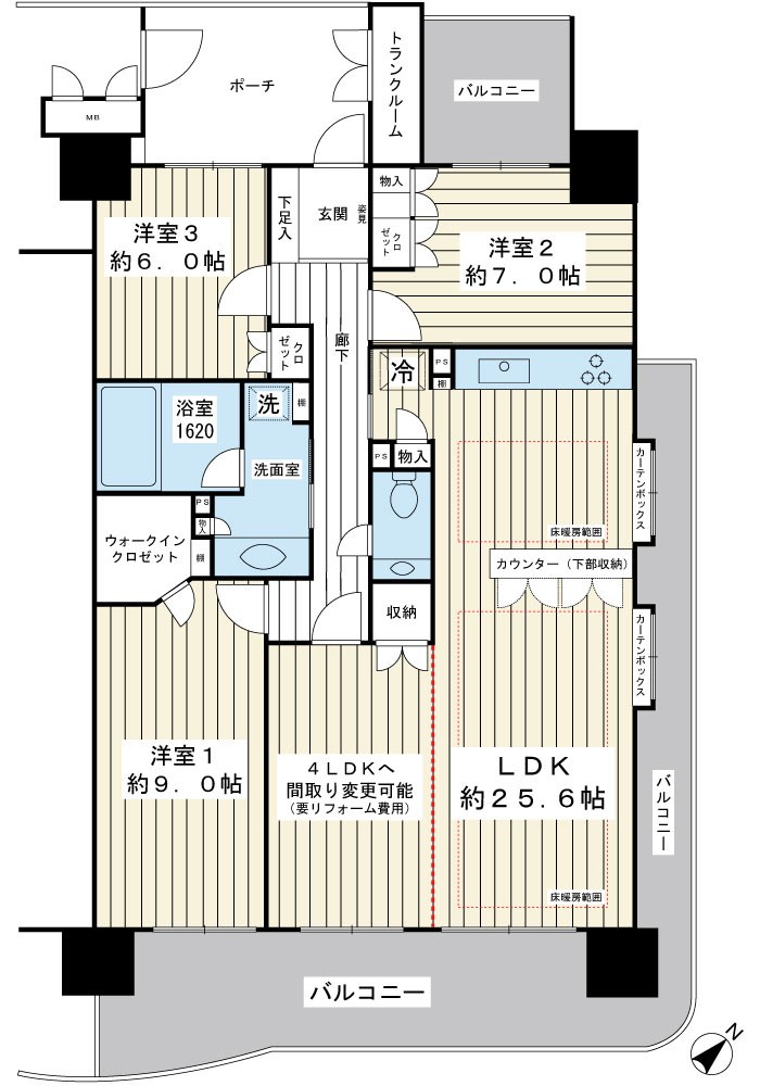 ラディアンコースト新浦安 間取図・土地図