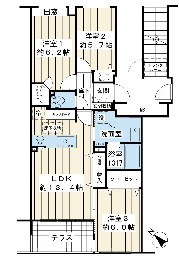 テラーサ新浦安 間取図・土地図