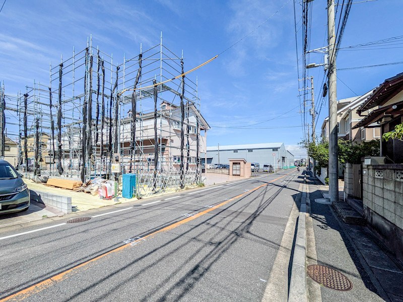 浦安市東野2丁目新築戸建2号棟 現地写真（前面道路含む現地写真）