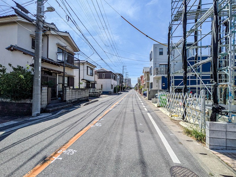 浦安市東野2丁目新築戸建2号棟 現地写真（前面道路含む現地写真）