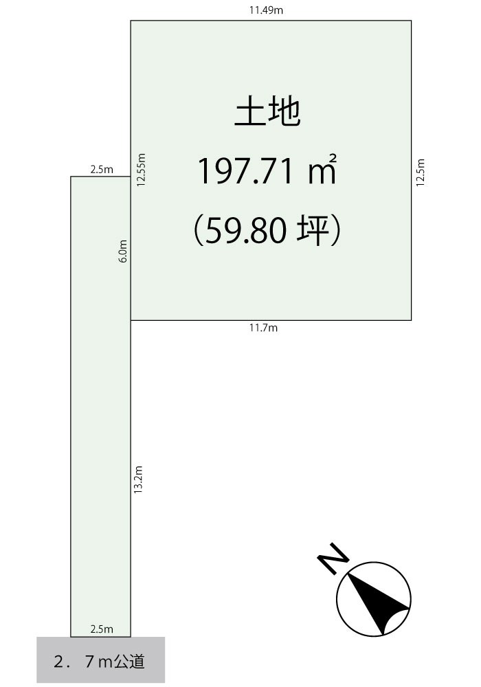 浦安市堀江3丁目 間取図・土地図