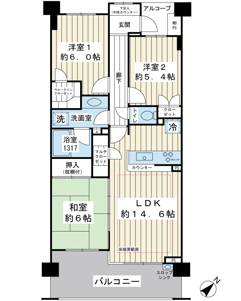 レクセルガーデン新浦安 間取図・土地図