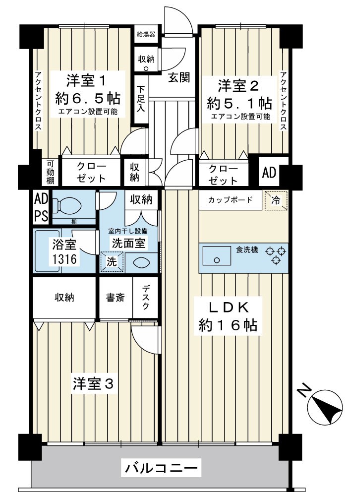 ソフトタウン行徳A棟 間取図・土地図