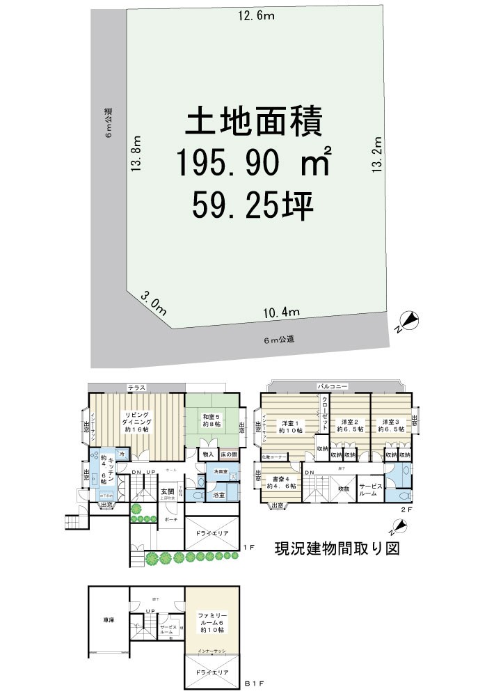 市川市南行徳4丁目土地 間取図・土地図