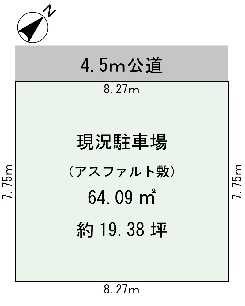 浦安市北栄3丁目土地 間取図・土地図