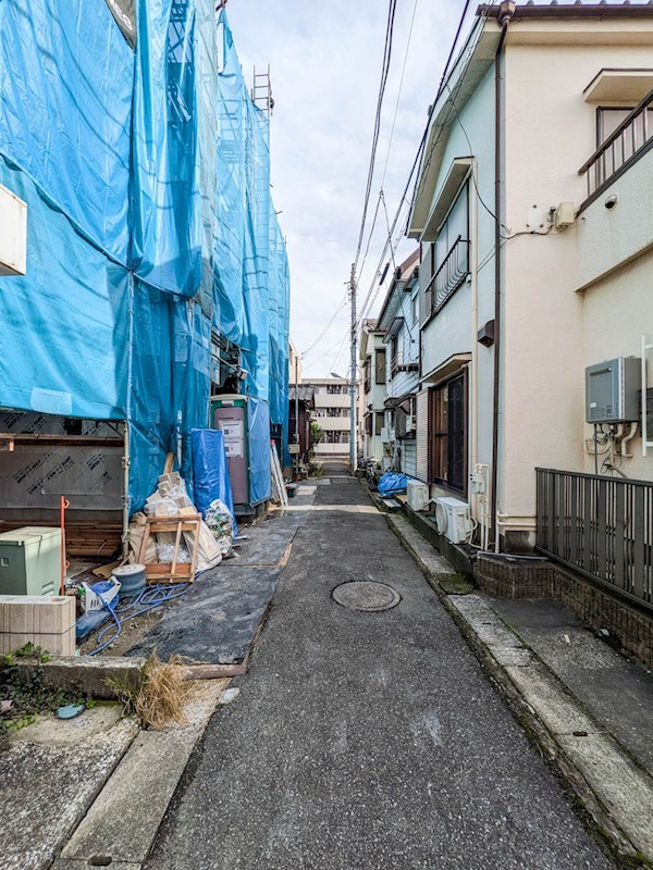 浦安市北栄3丁目新築戸建1号棟 現地写真（前面道路含む現地写真）