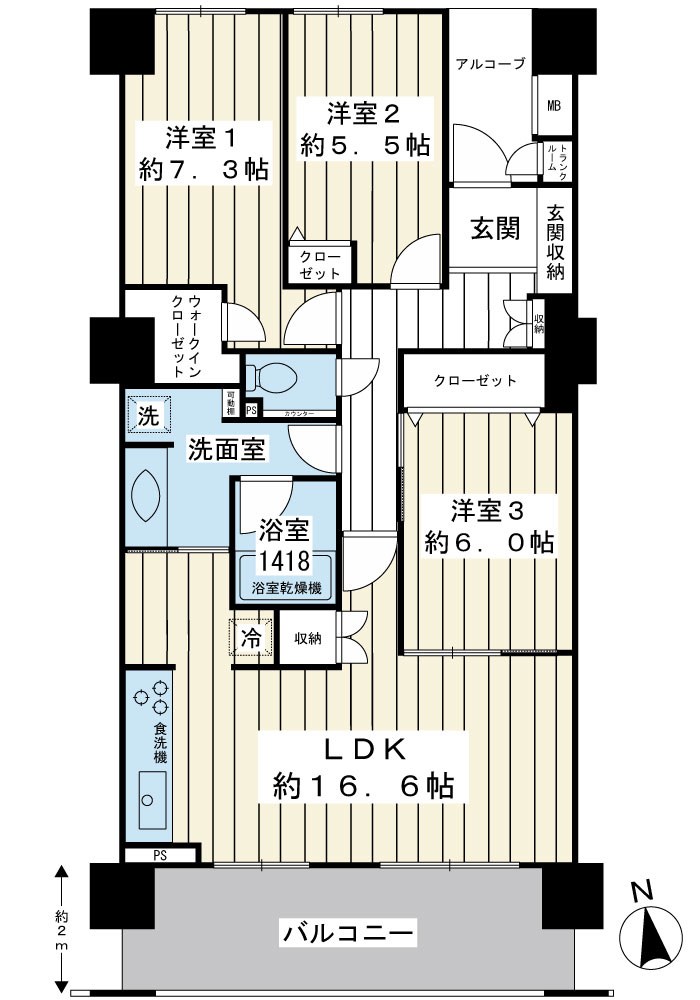 レジアスフォート新浦安G棟 間取図・土地図