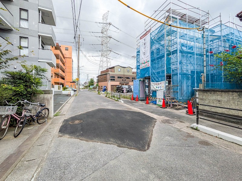 浦安市堀江1丁目新築戸建 現地写真（前面道路含む現地写真）