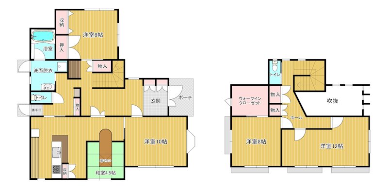苅田町尾倉3丁目　(UF)　中古戸建 間取図・土地図