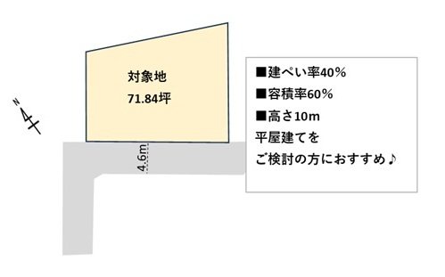 小倉南区上曽根5丁目2-14(UF)土地 区画図