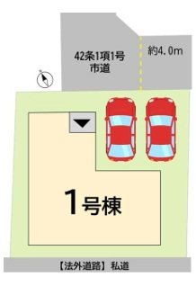 小倉南区津田新町1丁目4期　(YT)　新築戸建 区画図