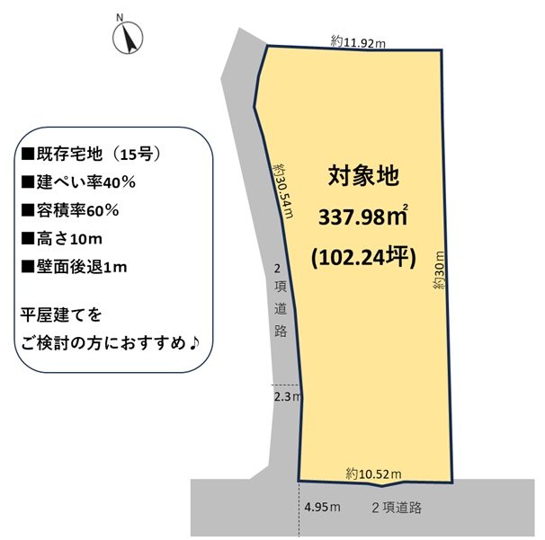 小倉南区中曽根東5丁目　(UF)　土地 間取図・土地図