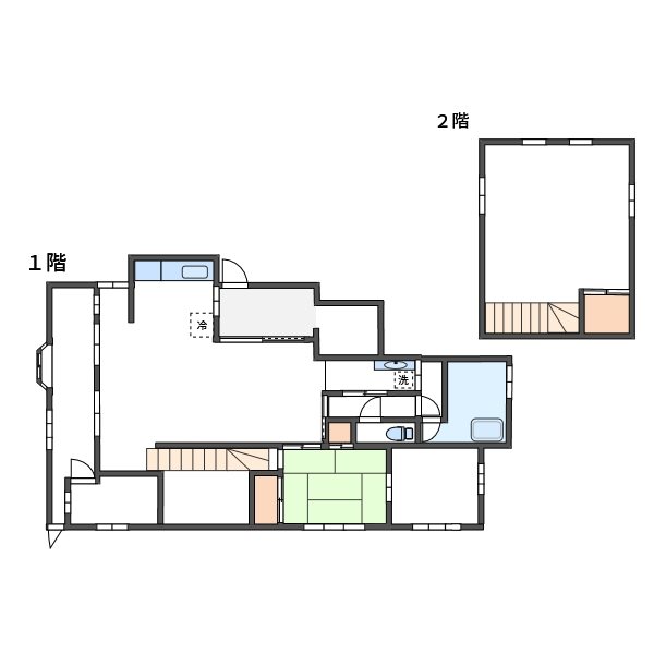 嬬恋村中古戸建 間取図・土地図