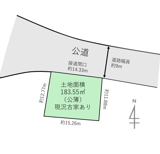 旭区中白根３丁目土地 間取り図