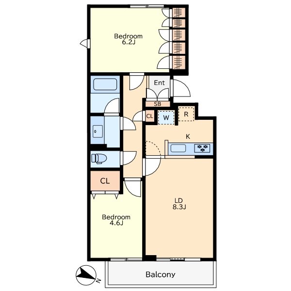 東急ドエルアルス鵜の木一丁目 間取り図