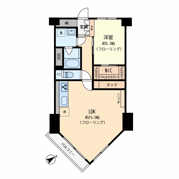 日生野沢マンション 間取り図