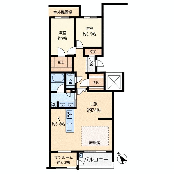 パークコート学芸大学 間取り図