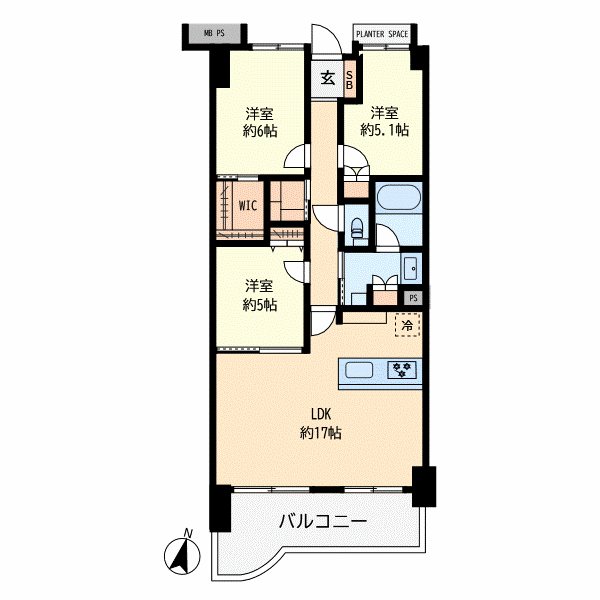 イストワール碑文谷 間取り図