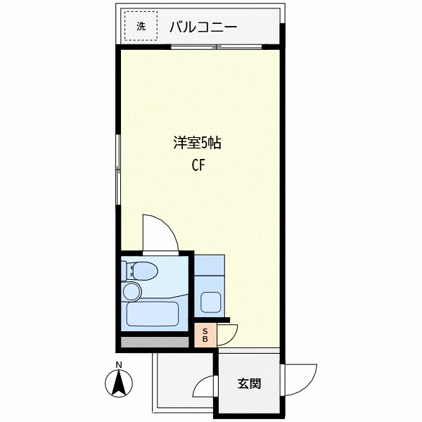 ロータリー祐天寺第1 間取り図