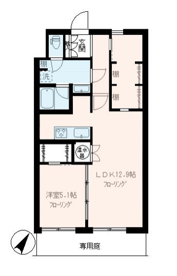 常磐松サマリヤマンション 間取り図