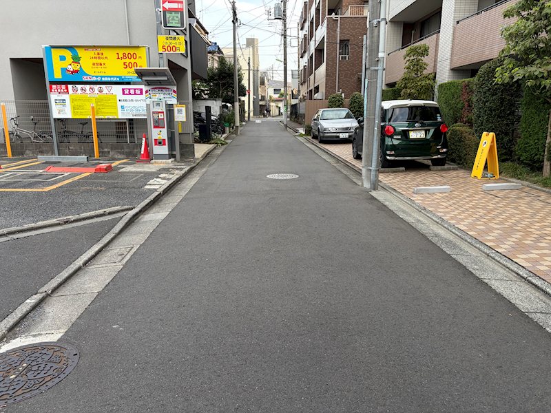 世田谷区代沢4丁目 売地 現地写真（前面道路含む現地写真）