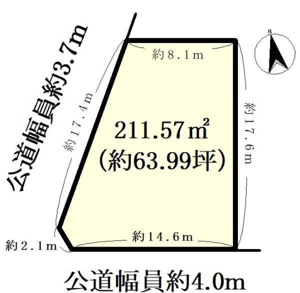 瀬戸市山手町 間取図・土地図