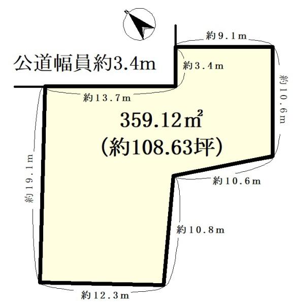 瀬戸市瀬戸口町 間取図・土地図
