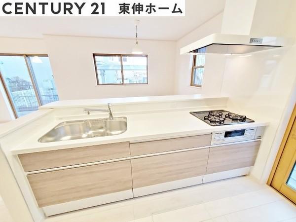 春日井市岩野町新築分譲住宅　1号棟 同仕様写真（キッチン）