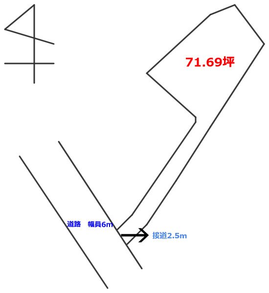 ★価格変更致しました！☆久之浜町久ノ浜　売土地 間取図・土地図