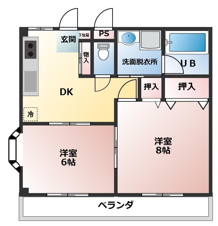 ★いわき市郷ケ丘一棟アパート★高台エリア☆値下致しました！ 間取図・土地図