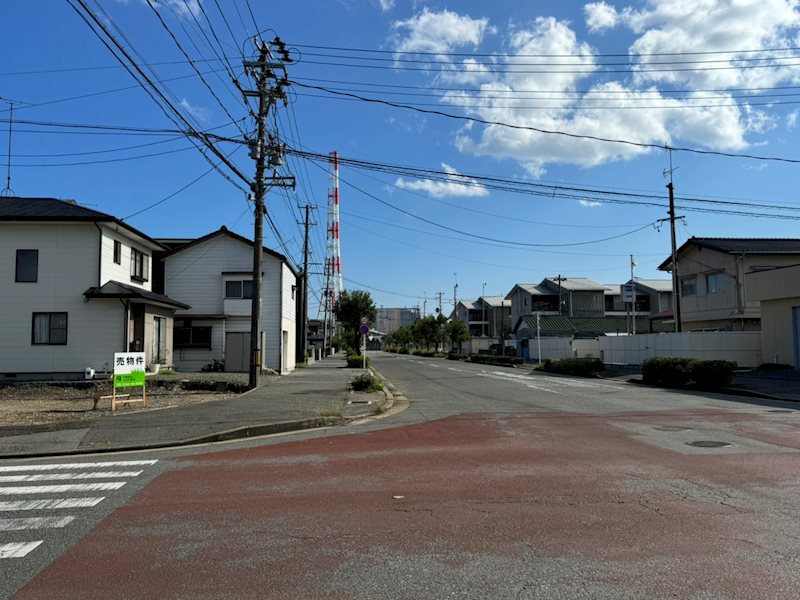 いわき市小名浜字中原2-39　土地 現地写真（前面道路含む現地写真）